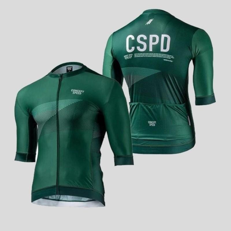 CSPD Men Women's Milk Silk Short-sleeved Cycling Clothes Breathable Bicycles Mountain Bikers Road Tops