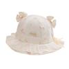 Baby Girl Breathable Cotton Lace Bucket Hat - Stylish Sun Protection for Spring & Summer
