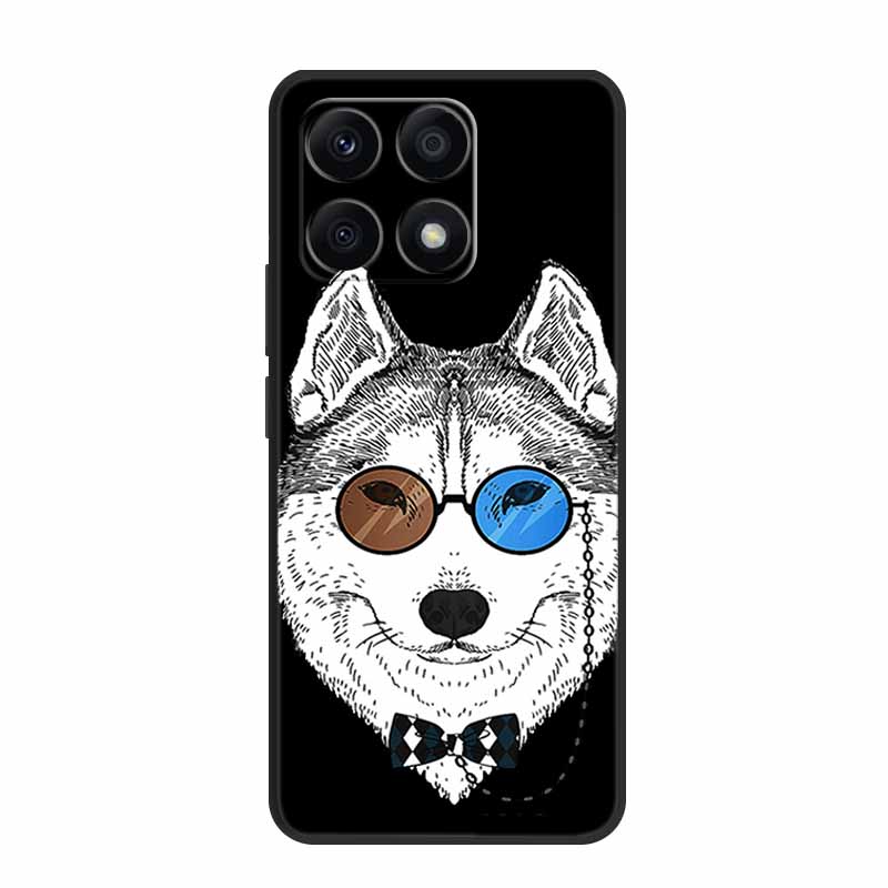 Black Silicone Case For Xiaomi 15T Pro Case Cartoon Cat Soft Back Cover For Xiaomi 15T 5G 17 14T Pro Phone Case Coque Funda Para