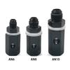 6AN 8AN 10AN Male Fuel Cell Tank Rollover Vent Valve Aluminum Black With Valve Exhaust System Auto Parts