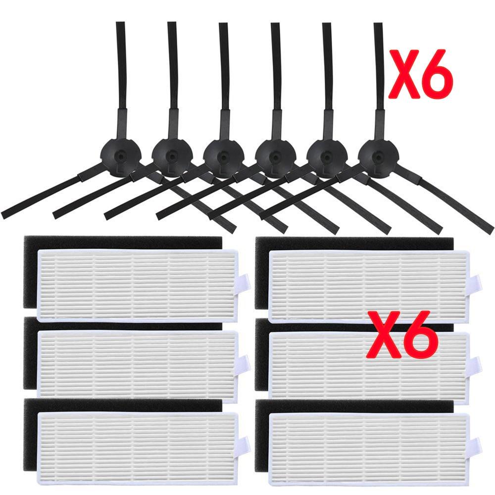 

18 шт./лот, фильтр-робот-пылесос Hepa для ilife A8 a40 a6 a4 a4s, фильтр для деталей, боковая щетка, детали для робота-пылесоса danhui чистый