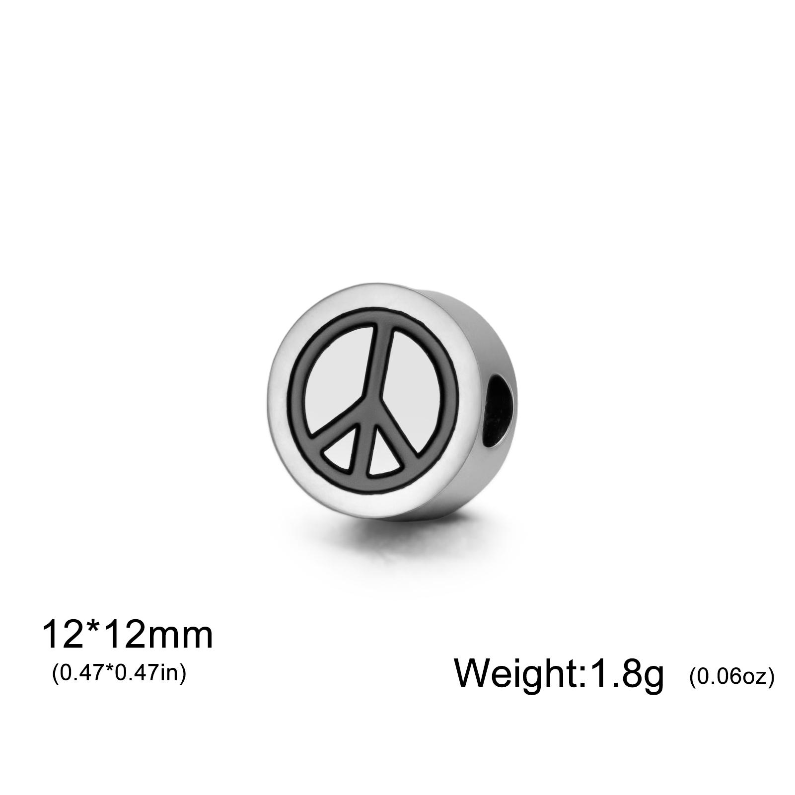 

Teamer 5pcs/Lot Peace Symbol Charms Pendant Stainless Steel For Necklace Bracelet Making Fashion Accessory Amulet Jewelry 2026