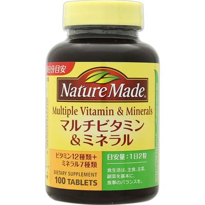 Nature Made Multi Vitamins & Minerals 100 Capsules Comprehensive Vitamins Comprehensive Vitamins
