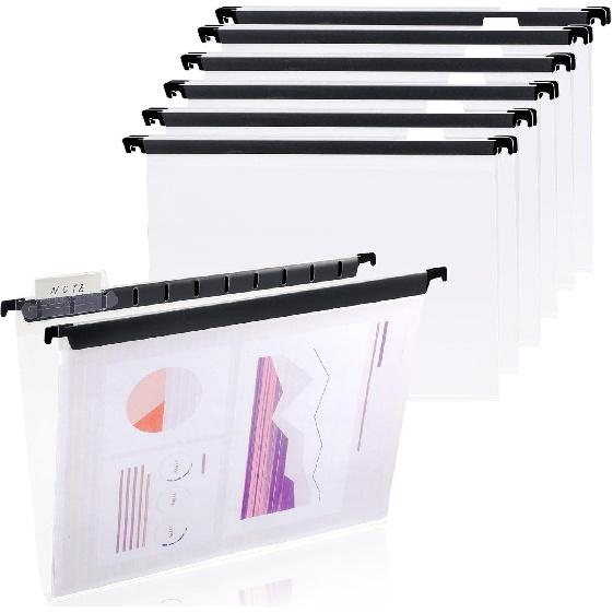 Прозрачные подвесные папки Letter Size Подвесная папка для документов Пластиковая прозрачная подвесная папка для картотек Документооборот (10, 10 прозрачный