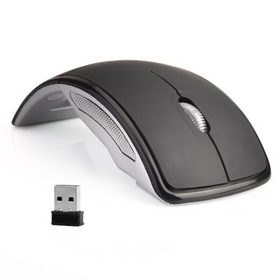 WASHODO Wireless Popular Foldable No Receiver Optical Wireless Touch Wireless with USB Mouse, Mouse, Required, (2.4GHz), Energy-Saving, Mouse, Laser,
