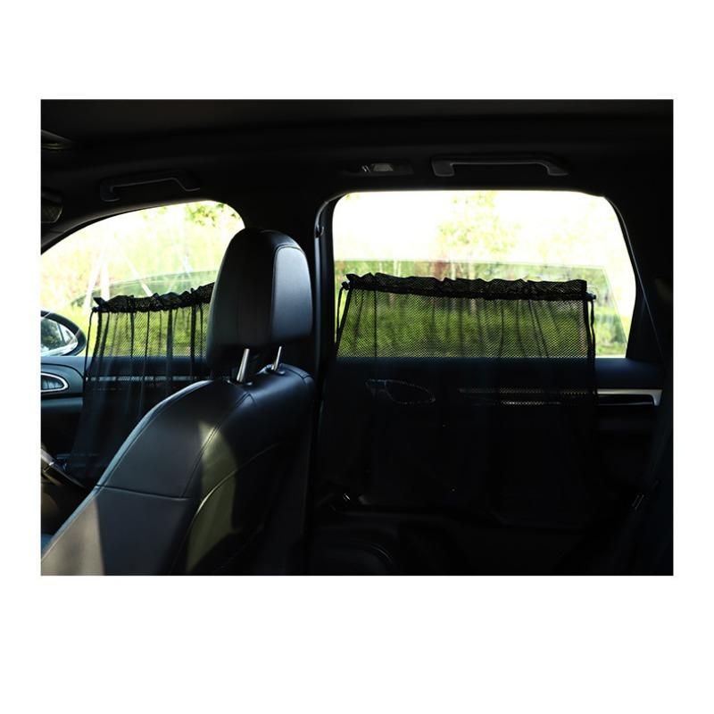 Car Window Mesh Sun Shade Suction Cup Sunscreen Heat Insulation Vehicle Curtain