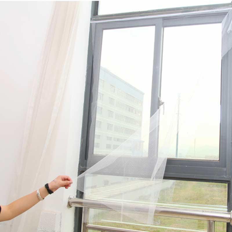 DIY Insect Window Screen Flyscreen Curtain Mosquito Bug Mesh Screen household Self-Adhesive screen mesh Insect Net Bedroom