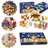 Nativity Set Advent Calendar 2025, Nativity Sets Figures for Kids Christmas Countdown Calendar with 25 Surprises Tabletop Scene Figurine