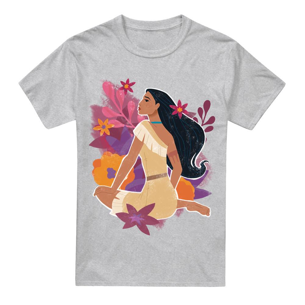 Pocahontas Flowers T-Shirt Athletic Heather XXL