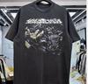 T-shirt in Cotone Dystopia Nera Taglia Completa ED1063