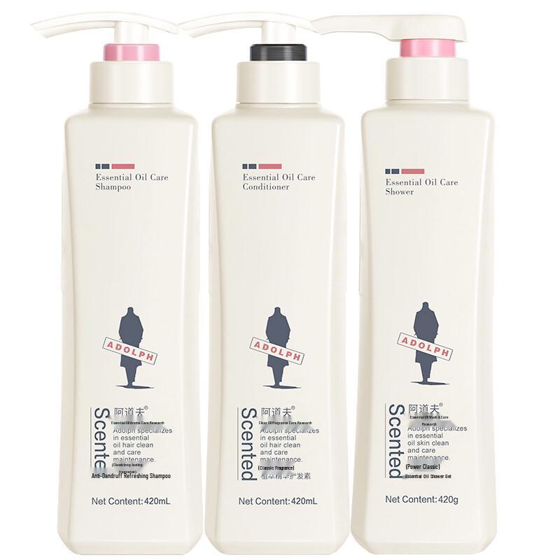 Adolph Anti-Dandruff Shampoo, Conditioner & Shower Gel Set