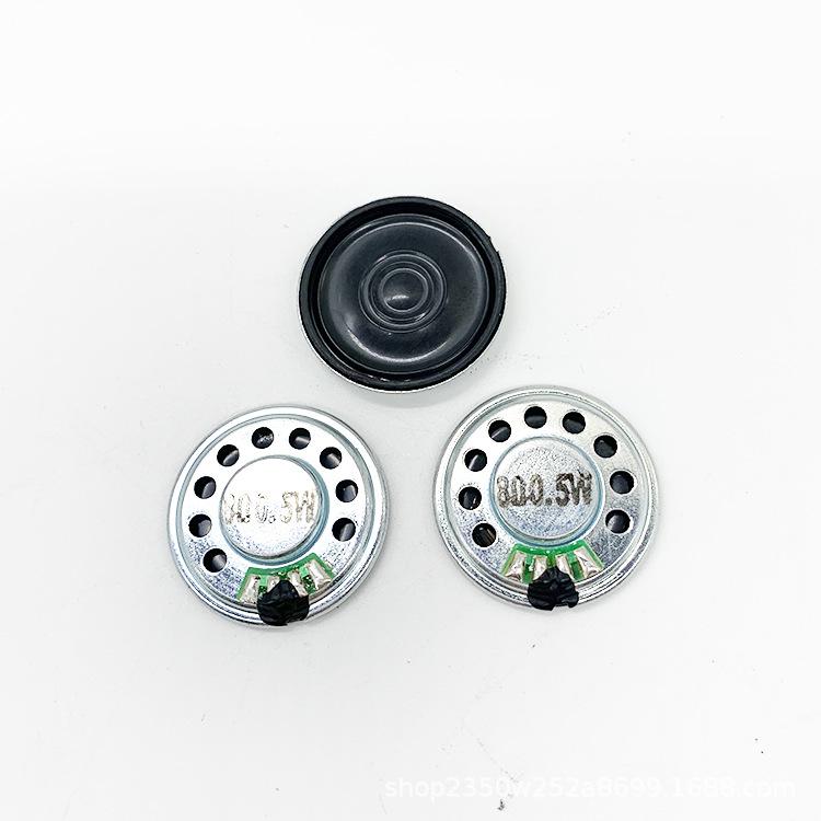 28mm Ultra-Thin Iron Shell Magnet Speaker 8 Ohm 0.5W for Smart Toys, Doorbells, & Alarms