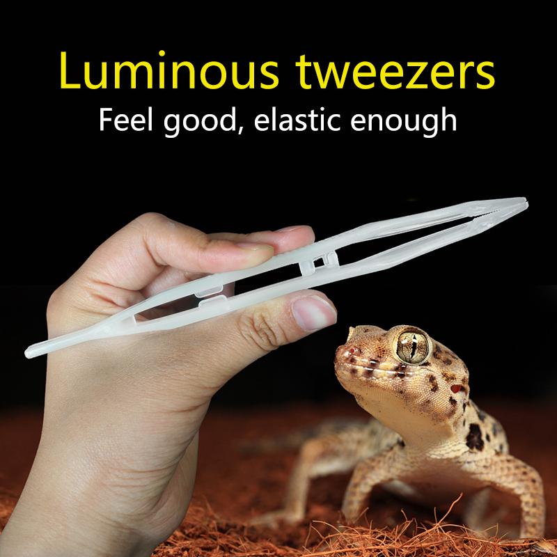 Reptile Tweezers Noctilucence Clip Feeding Tongs Live Food Feeding Clamp Litter Terrarium Cleaning And Feeding 25Cm