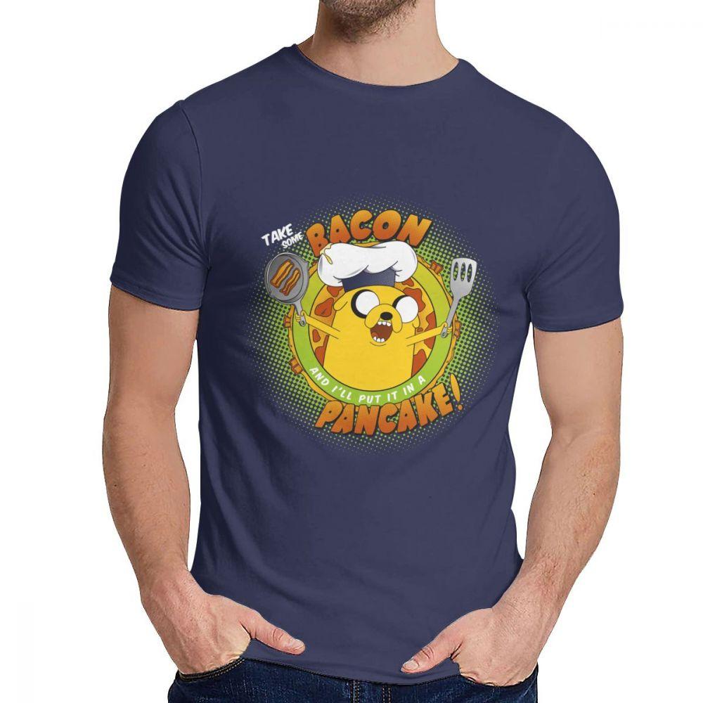 Anime Bacon Pancake Song Tee Shirt Casual O Neck Popular Man S Retro Great Classic S