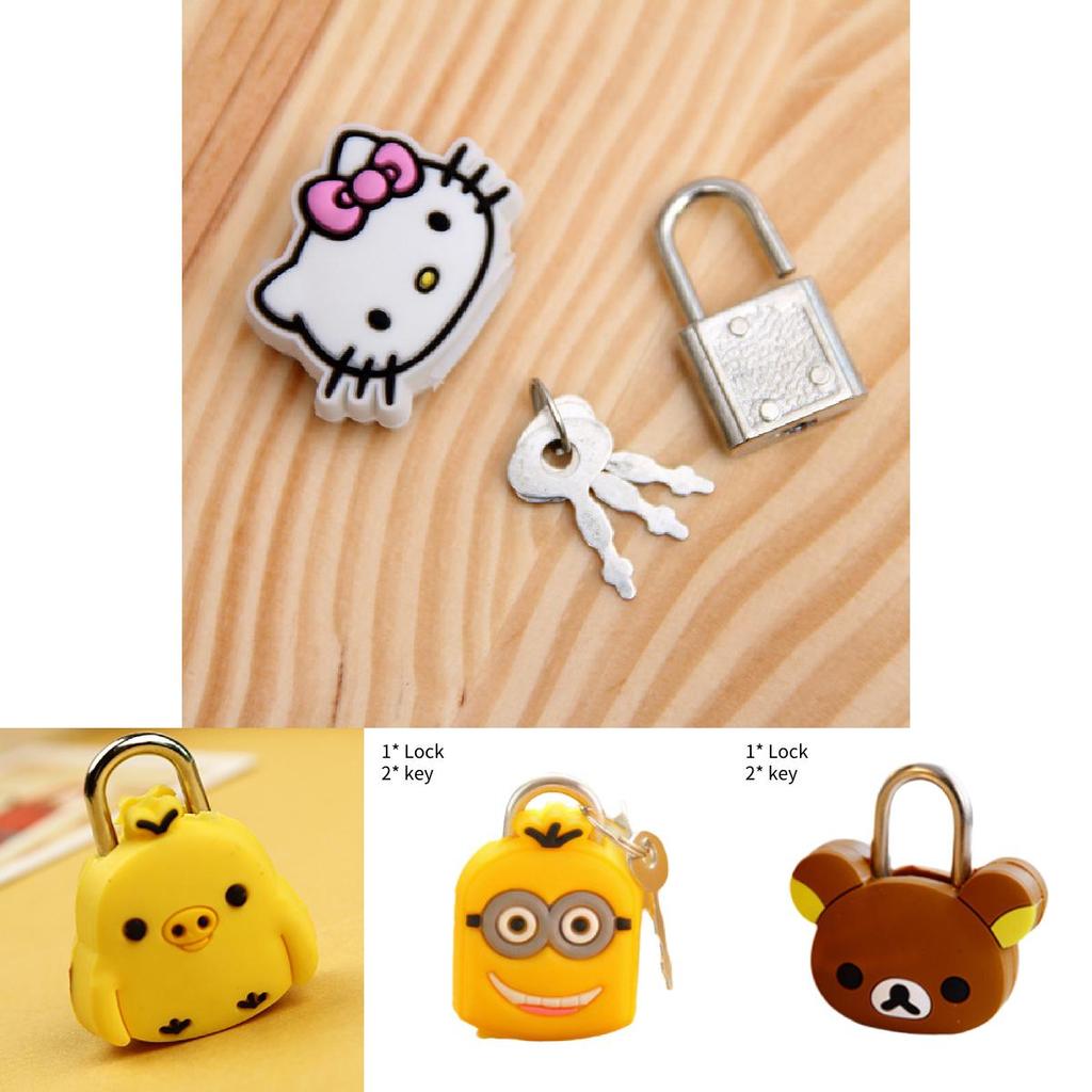 Colorful Cartoon Luggage Lock Mini Lock For Students Diaries And Zippers