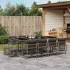 VidaXL 13-piece Garden Dining Set Grey Braided Resin 3211520