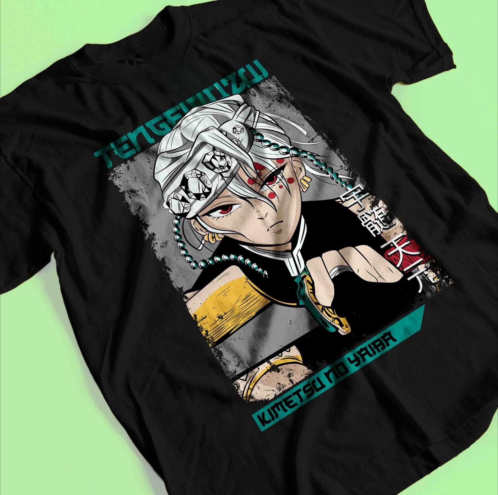 

Demon Slayer Shirt Tengen Uzui Tshirt Tanjiro TShirt Muzan Doma Kokushibo Tee Summer Unisexs and Womens Breathable Tshirt Top S
