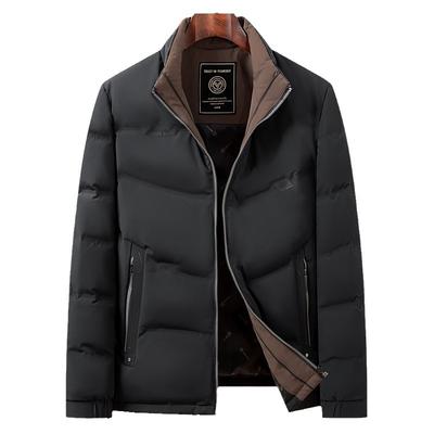 Autumn and Winter Duck Down Warm Middle-aged and Young People Business Stand-up Collar Thickened Down Casual Jacket