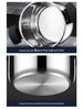 304 Stainless Steel Household Pressure Cooker, Explosion-Proof, Compatible with Induction & Gas Stoves, 4L & 6L, Serves 3-4 People