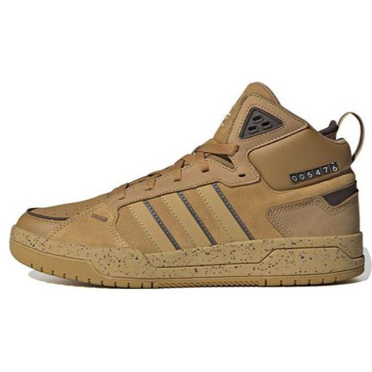 Adidas Neo 100Db Comfortable Trendy Versatile Mid-Top Skate Shoes Unisex Sneakers Brown Gray HP6897