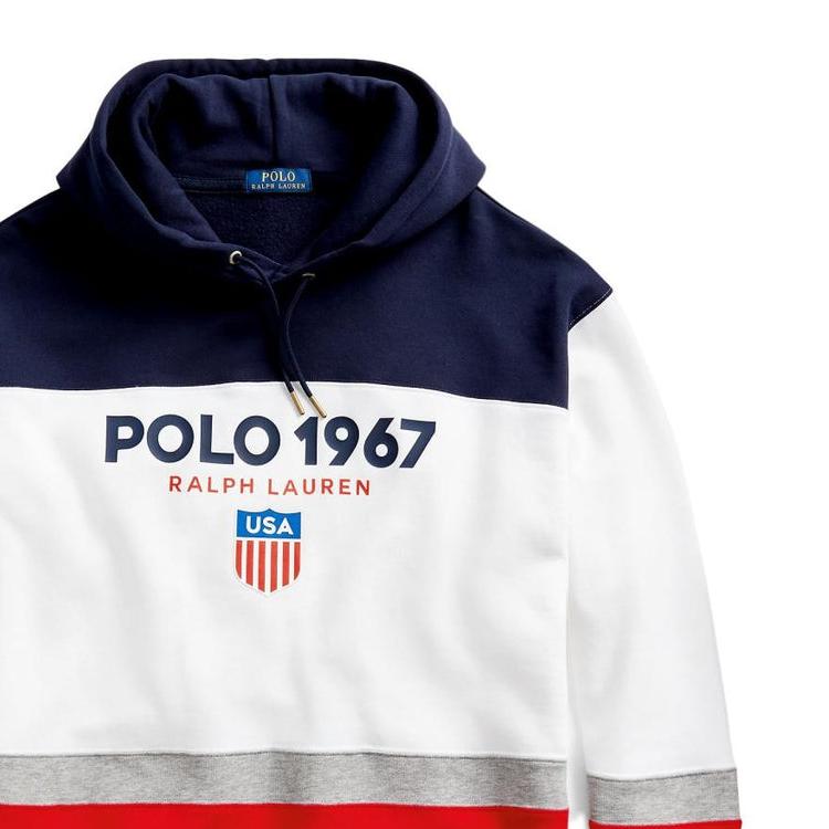 Polo Ralph Lauren Logo Appliqué Pullover Hoodie Long Sleeve Sweatshirt Men Hoodies 710781175-001