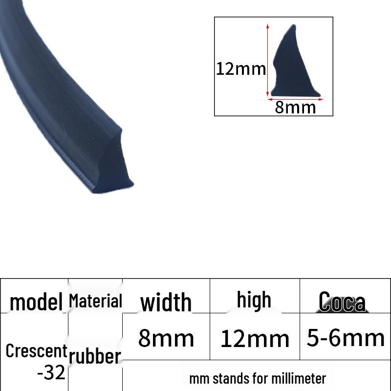 Aluminum Alloy Window and Door Sealing and Pressing Strip for 90-Type Sliding Windows