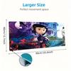 Coraline3 Print  Cushion Non-slip Laptop Tablet Big Mousepad XXL Mat Mini PC Playmat With Lock edge