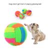 Hundespielzeug zum Kauen für kleine bis große Hunde Gummi Quietschend Leuchtender Ball Langeweile vertreiben
