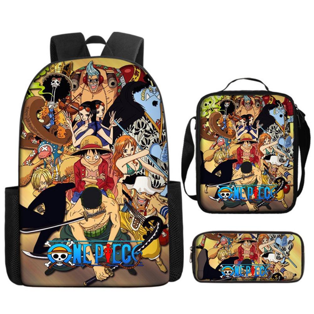 ONE PIECE onepiece backpack student schoolbag cartoon children Luffy animation expansion