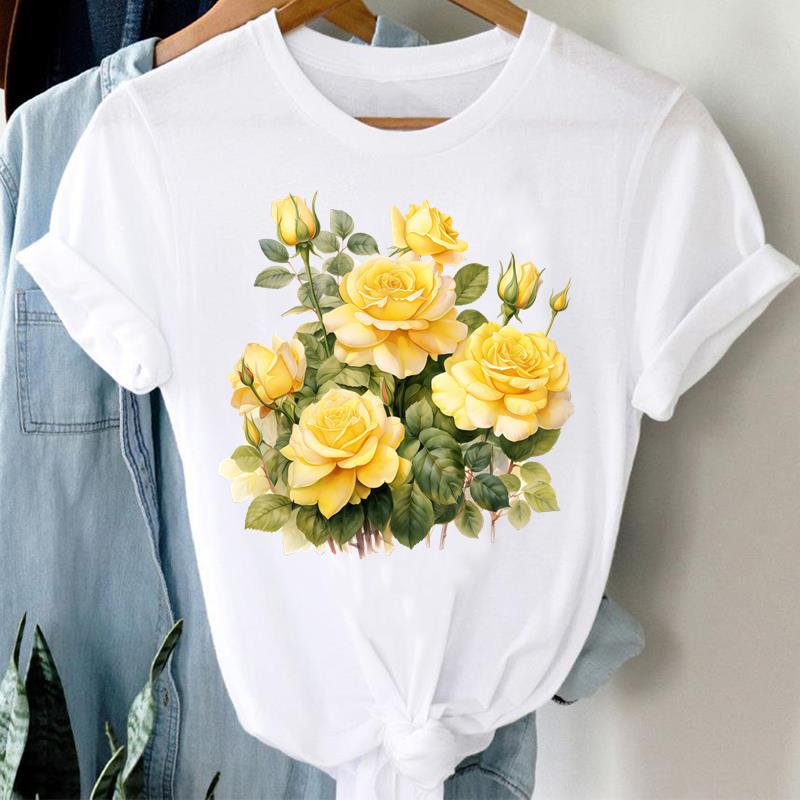 

(Asian Size) T Shirt Fashion Women Tee Clothing Casual Lady Female Top lovely cute 90s spring summer Printed Graphic Short Sleeve T-shirts S