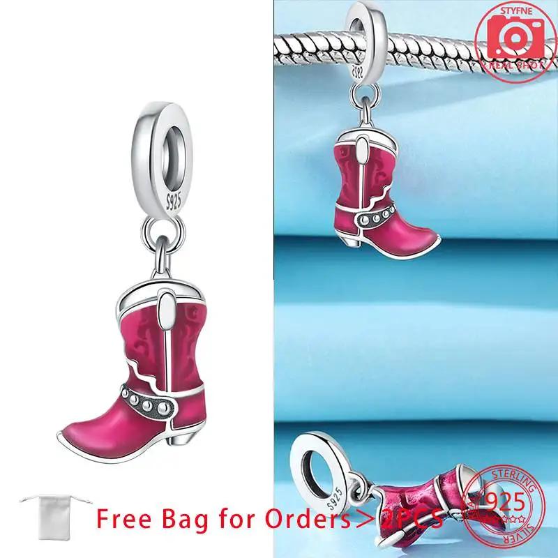 Original Shoes Series Charms Boots Flip-Flops Ballet Shoes Copper Beads Pendant Fit Women Diy Bracelet Making Jewelry Gifts
