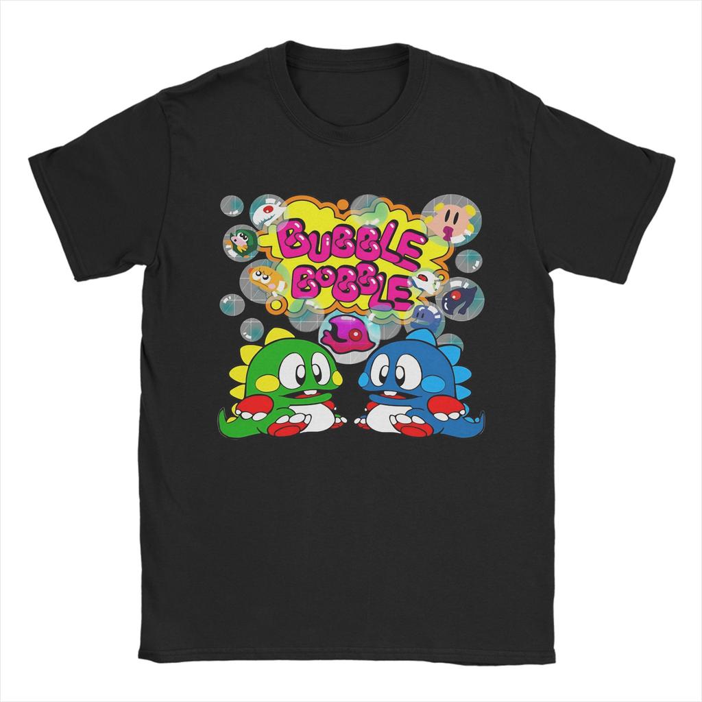 Unisex Bubble Bobble TShirts  Cotton Top Tees Summer Y2K Casual ShortSleeve T Shirt Crewneck Trendy Cool Print Tee Shirt 5XL