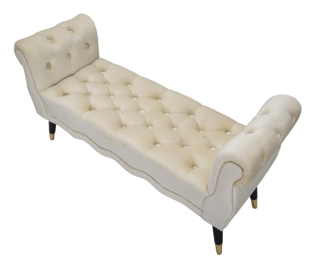 Bank Paris Beige Gold Cm 120X40X60