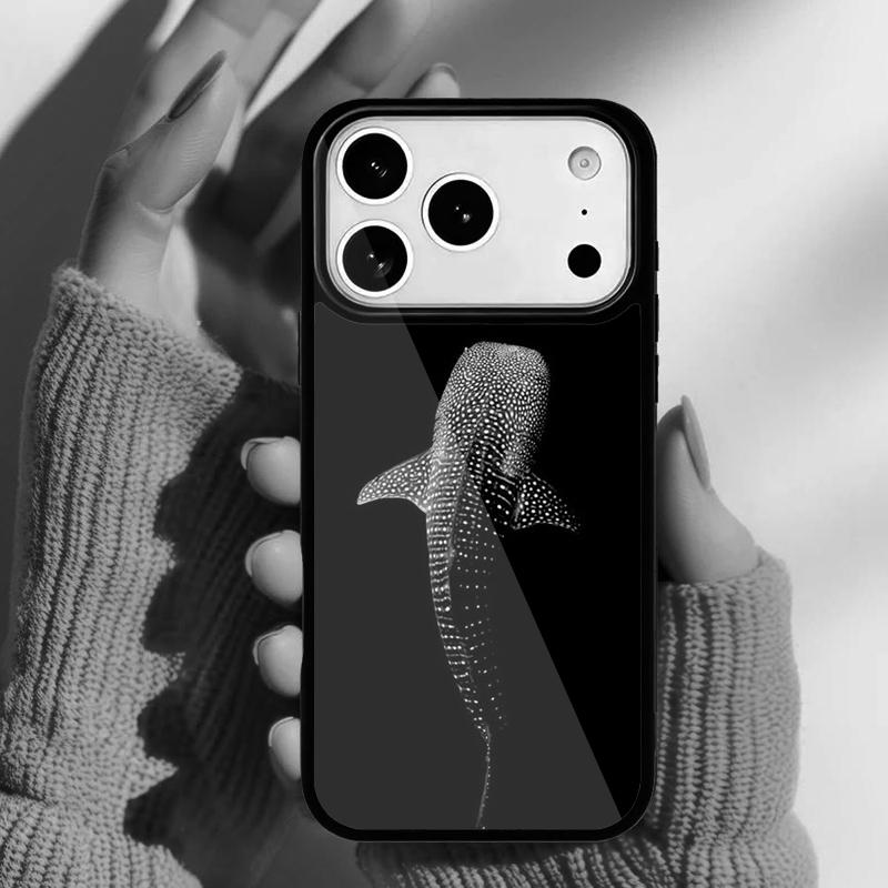 Ocean Whale Shark Swimming Phone Case for iPhone 17 Air 16e 15 14 13 Pro Max Back Cover for 12 11 Pro Coque