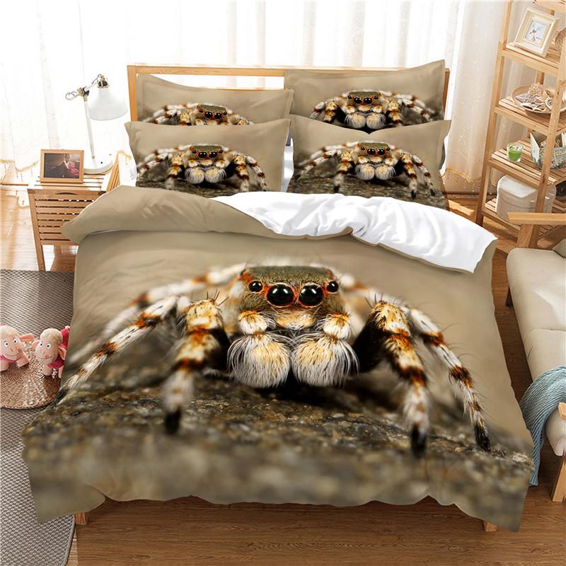 Big Spider Bed Linen Bed Cover 3D Digital Printing Bed Linen Fashion Design Comforter Cover Bed Linen Set Bed Set Set