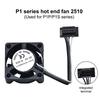 2510 Fan For Bambu Lab X1/P1 Hotend Cooling Fan With Cable Rapid Cooling Fan For Bambu X1C P1S P1P 3D Printer Accessories