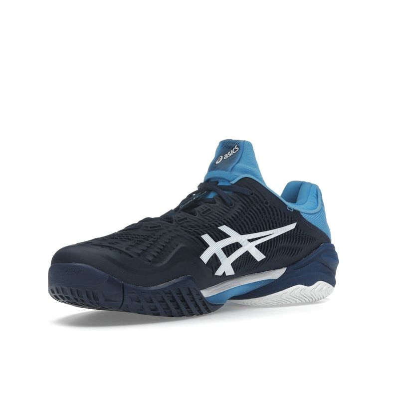 Asics Court FF 3 Novak Blue Expanse Men Sneakers White 1041A361-963