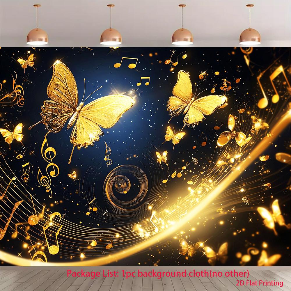 2D plane a scene of the dream journey of a musical butterfly suitable for parties 100x150cm