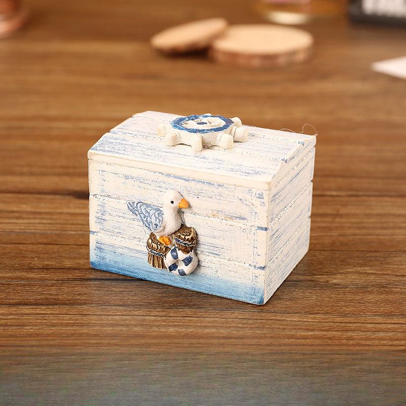Средиземноморская коробка для хранения Настольная деревянная коробка для хранения Маленькая деревянная шкатулка Шкатулка для драгоценностей Коробка для упаковки конфет 739₽