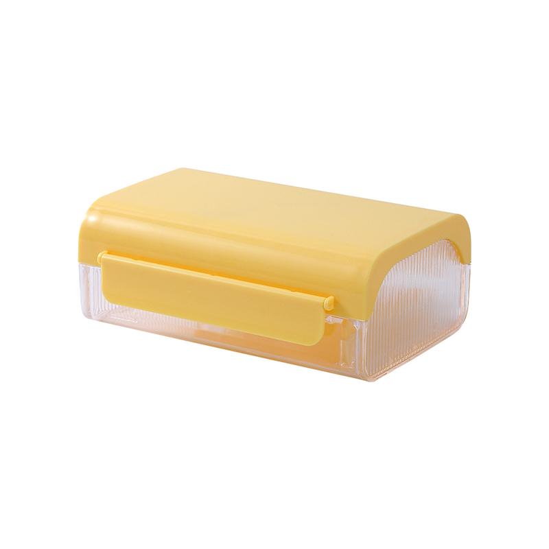 

Масленка с крышкой Контейнер для хранения масла с резаком Слайсер Настольная масленка для дома Коробка для хранения сыра жёлтый