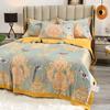 2024 Washed Silk Tencel Printed Summer Quilt and Summer Cool Quilt Core,Summer Coolness Ice Cold Air Condition Thin Blanket