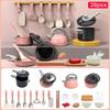 Kitchen Play Set Play House Toys Induction Cooker Playset With Realistic Sounds Kids Kitchen Accessories Set With For Toddlers