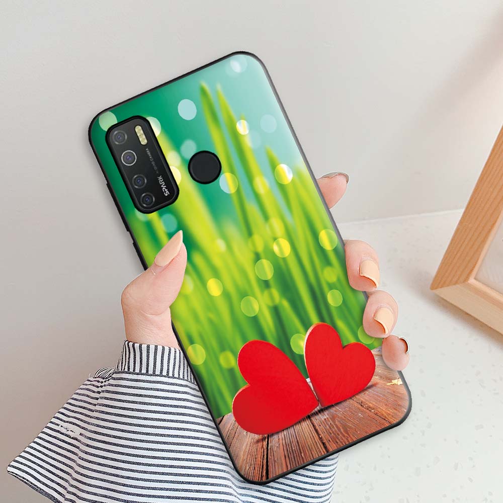 For Tecno Camon 15 Case Capa Case For Camon 15 Air Cute Silicone Soft TPU Phone Case For Tecno Camon15 15 Air Fundas Feather
