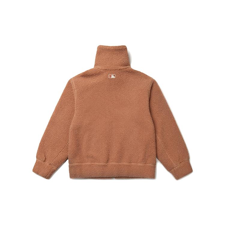 New MLB Velvet Jackets Unisex Brown 31JPF3111-50O