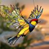 Enchanting Cardinals Light Catcher, Gift for Animal Enthusiasts, housewarming Party Decoration, Garden Office Home Decor