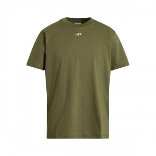 Off White Mens Off Stamp Cotton T-Shirt