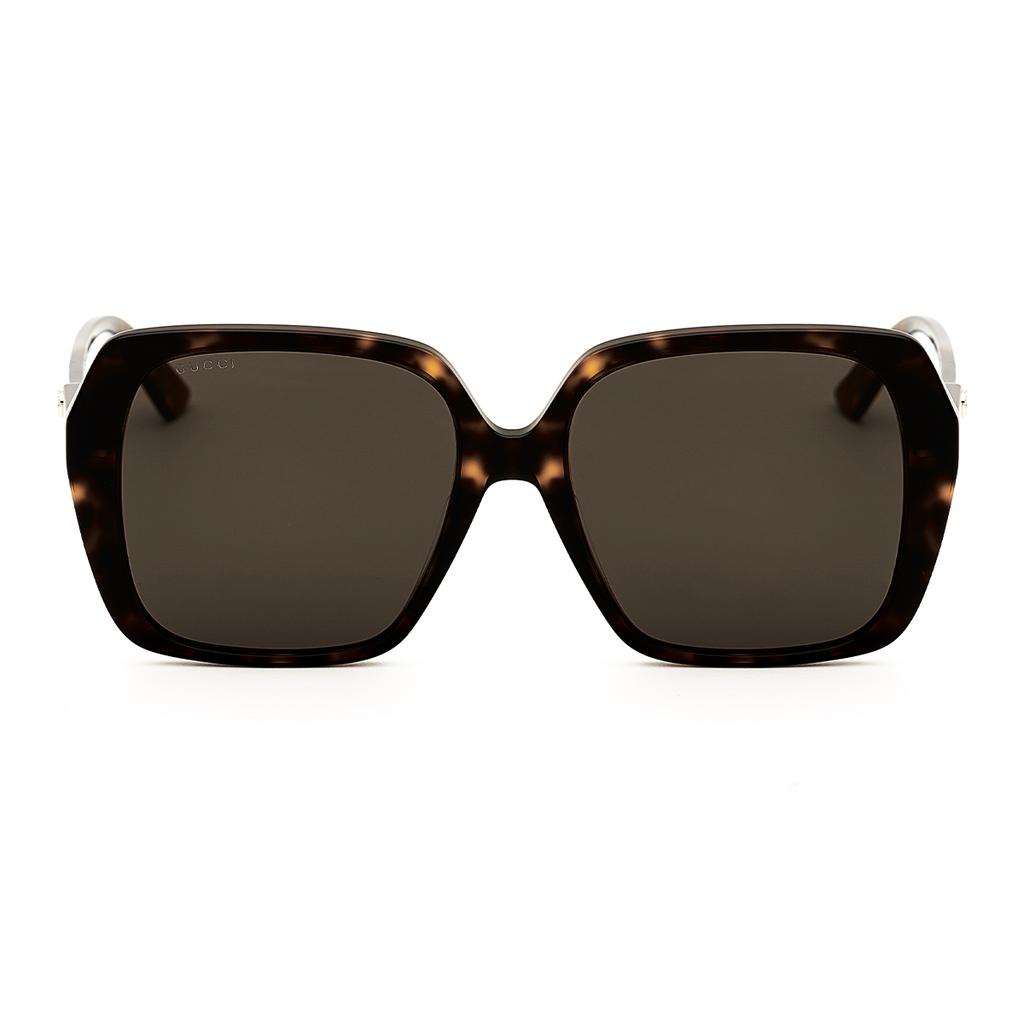 Gucci Occhiali da Sole Quadrati in Acetato con Aste Logo Donna