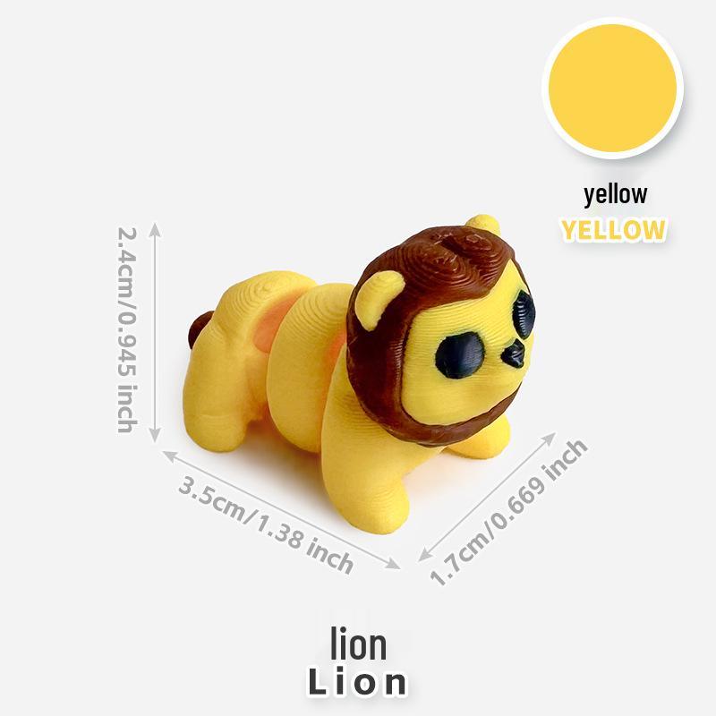 Colorful 3D Printed Small Animal Toys - Simulation Animal Models for Micro-Landscape Decoration