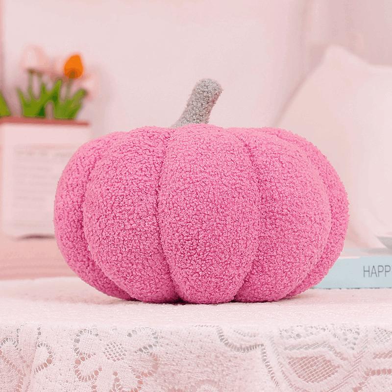 Thanksgiving Pumpkin Pillow 3D Pumpkin Shaped Pillow Plush Pillow Decorative Pumpkin Throw Pillows for Autumn Fall Bedroom Sofa 20cm