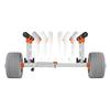 Kayak Cart, 158.8 kg Load Capacity, Kayak Trolley with 30.5 cm Inflatable PU Tires & 2 Straps, Assembles & Disassembles Within Seconds, Paddle Board